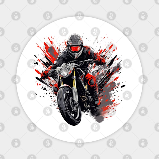 Biker Motorcycle Magnet by Mako Design 